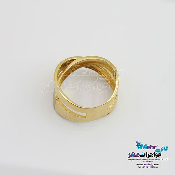 انگشتر طلا - طرح X