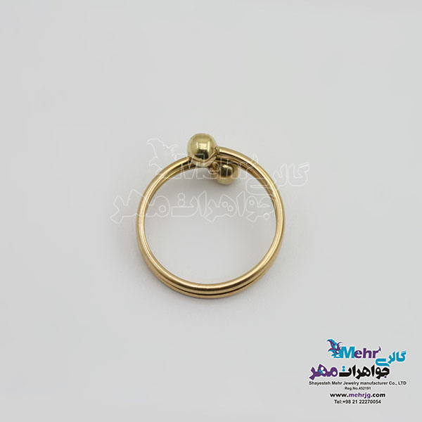 انگشتر طلا - طرح گوی