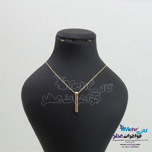 گردنبند طلا - طرح مکعب عشق