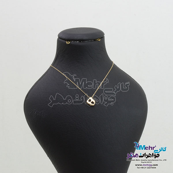 گردنبند طلا - طرح ه نیمایی