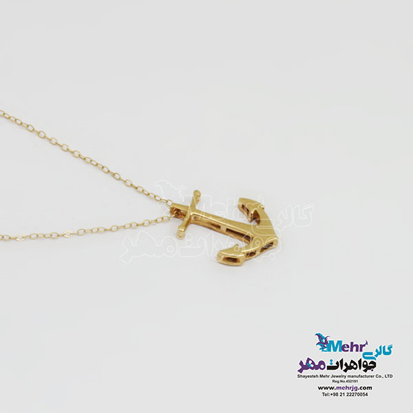 گردنبند طلا - طرح لنگر
