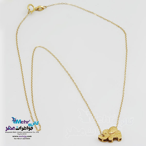 گردنبند طلا - طرح فیل