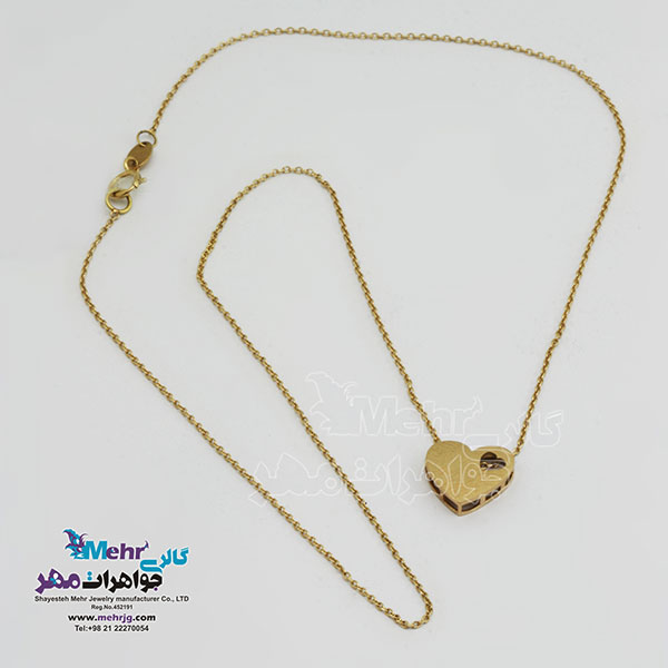 گردنبند طلا - طرح قلب