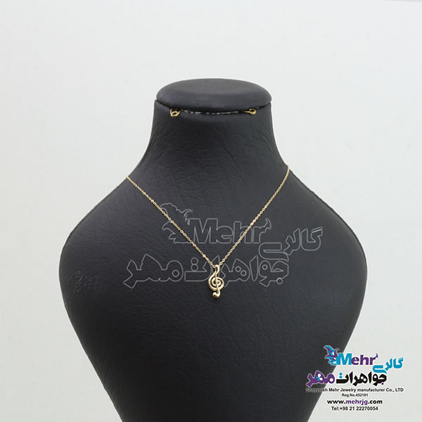 گردنبند طلا - طرح نت موسیقی
