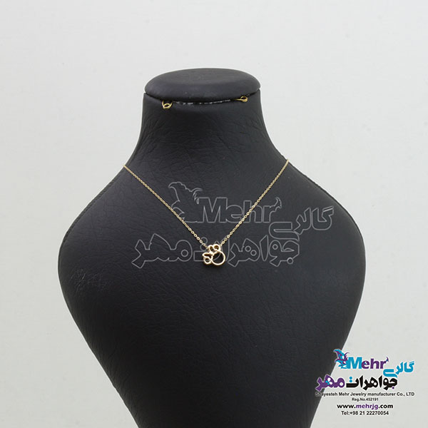 گردنبند طلا - طرح میکی ماوس