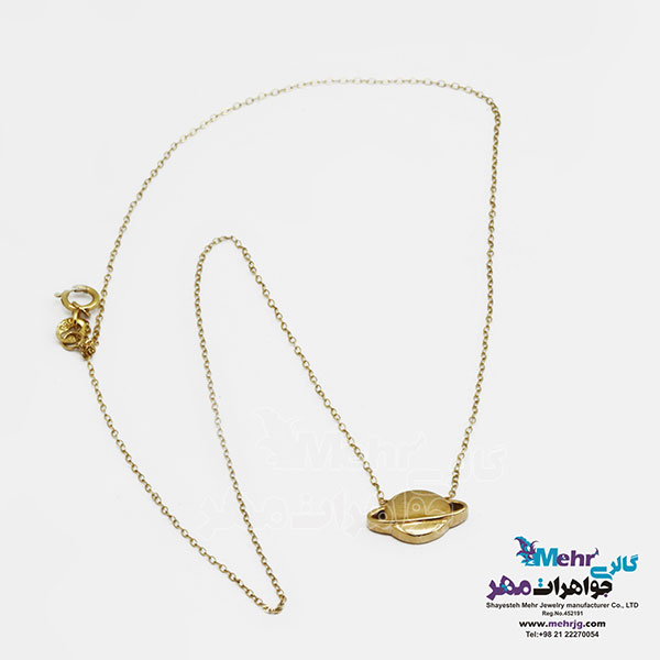 گردنبند طلا - طرح زحل
