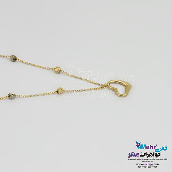 گردنبند طلا - طرح قلب