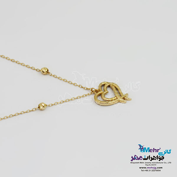 گردنبند طلا - طرح قلب