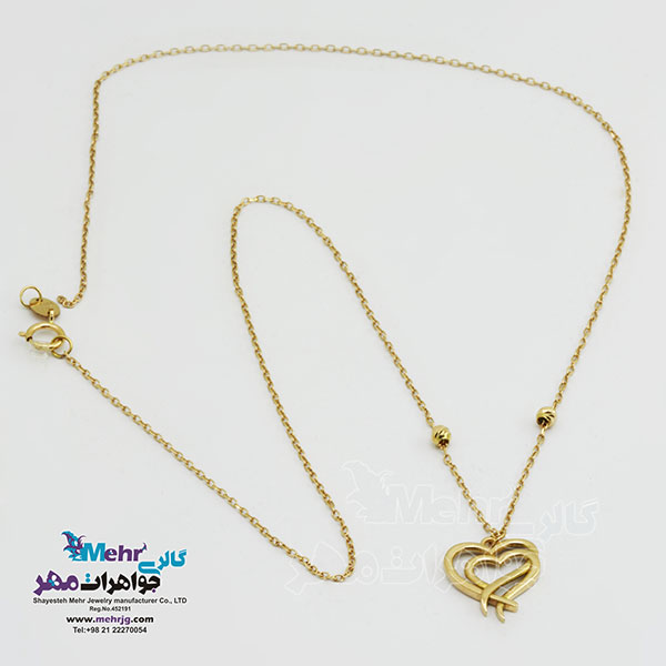 گردنبند طلا - طرح قلب