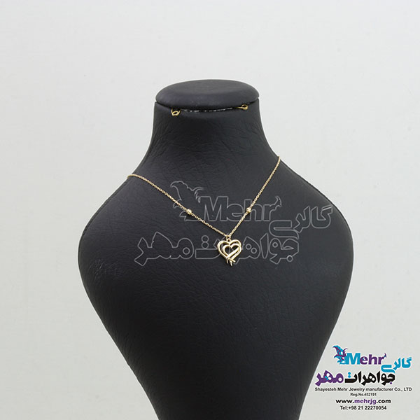 گردنبند طلا - طرح قلب