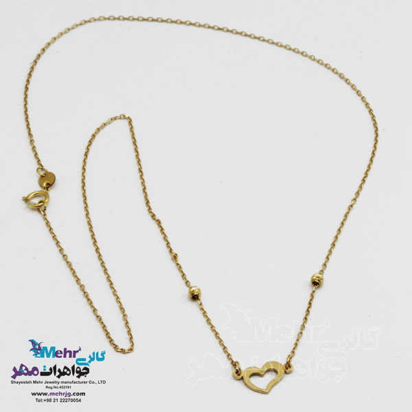 گردنبند طلا - طرح قلب
