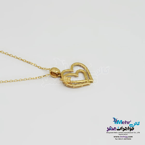 گردنبند طلا - طرح قلب