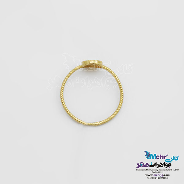 انگشتر طلا- طرح هندسی