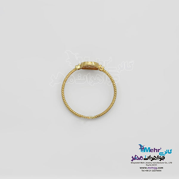 انگشتر طلا- طرح هندسی