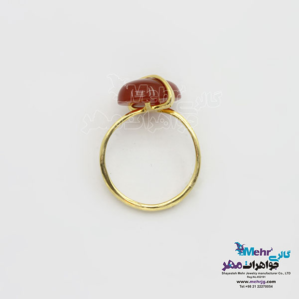 انگشتر طلا- سنگ عقیق