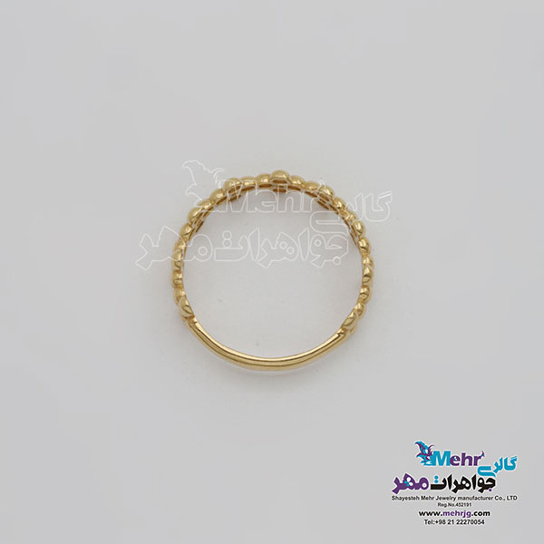 انگشتر طلا- طرح گل