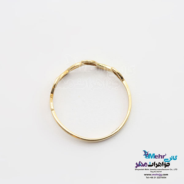 انگشتر طلا- طرح برگ