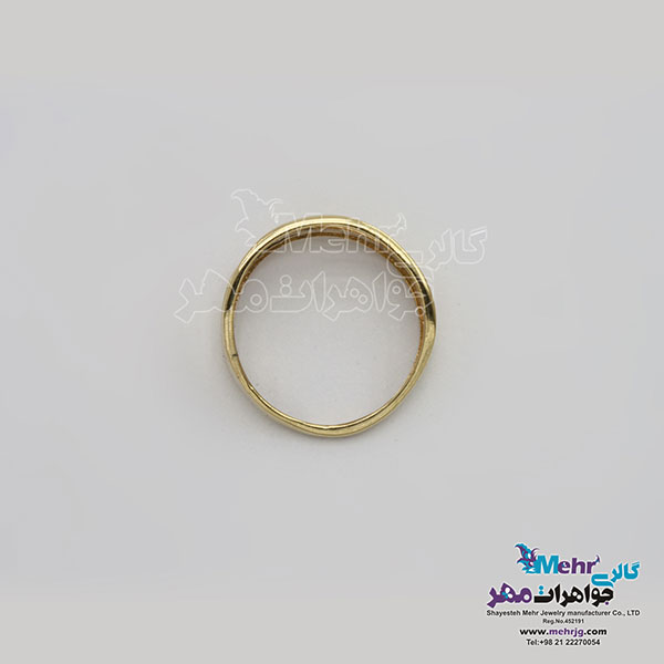 انگشتر طلا- طرح خطوط موازی