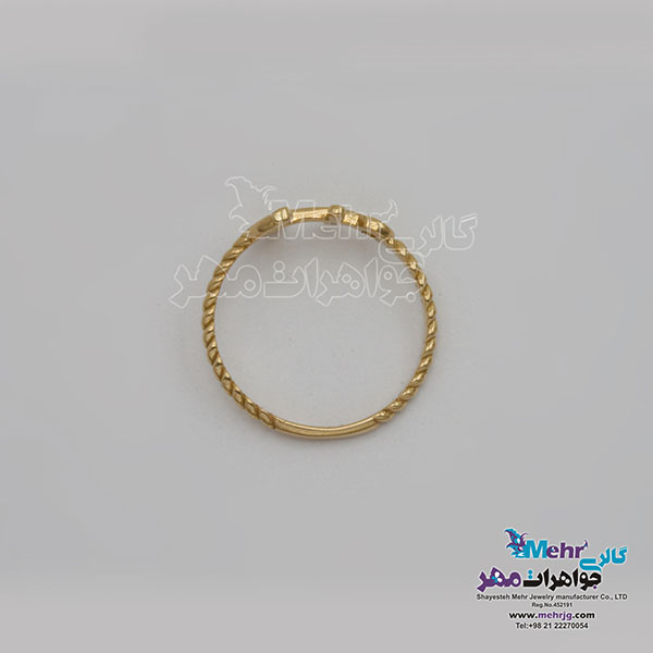 انگشتر طلا- طرح لنگر