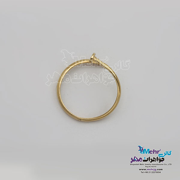 انگشتر طلا- طرح میخ