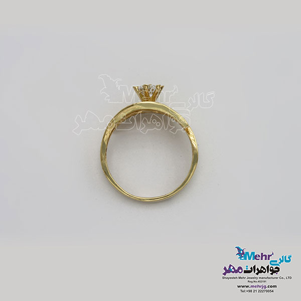 انگشتر طلا- طرح  ممزوج