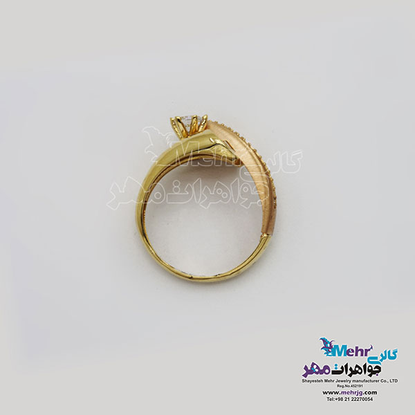 انگشتر طلا- طرح  ممزوج