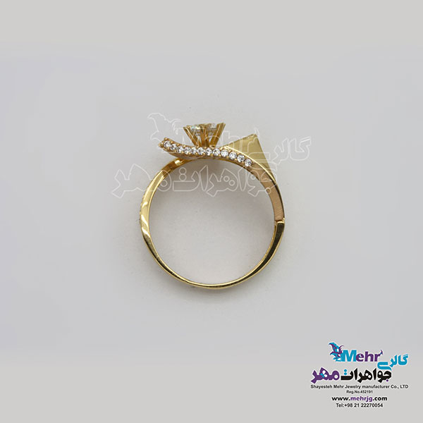 انگشتر طلا- طرح  ممزوج