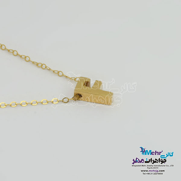 گردنبند طلا – طرح حروف لاتین