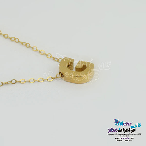 گردنبند طلا – طرح حروف لاتین
