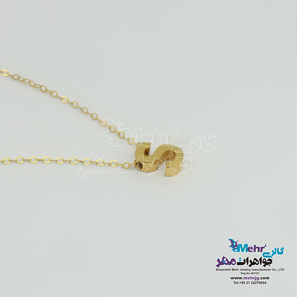 گردنبند طلا – طرح حروف لاتین