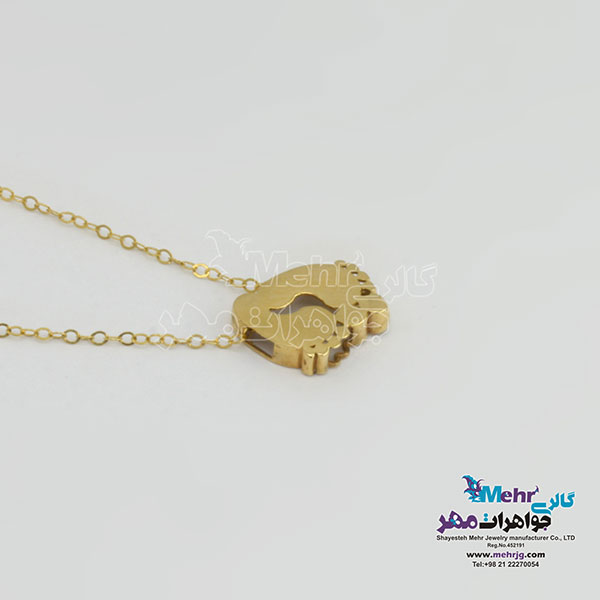 گردنبند طلا – طرح ردپا