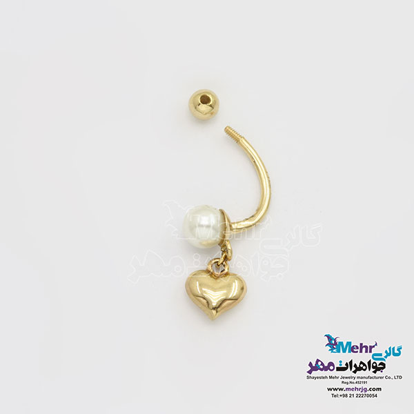پیرسینگ طلا – طرح قلب