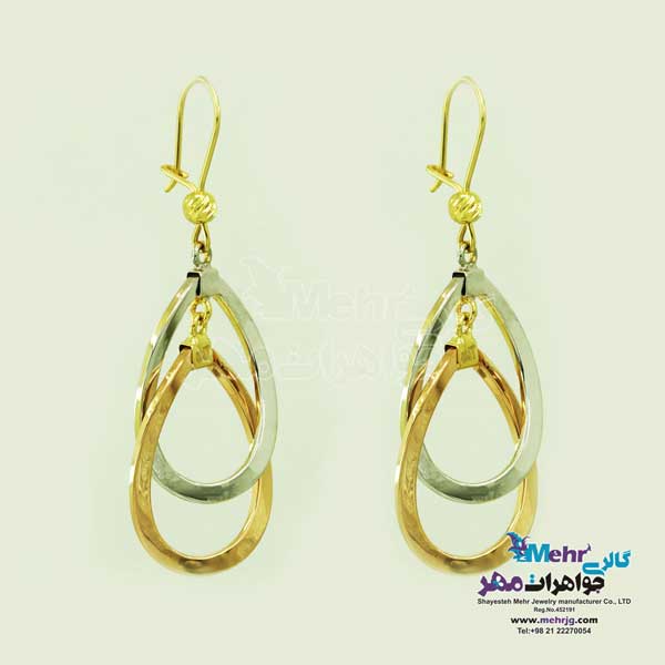 گوشواره گیره ای طلا - طرح دیوید یورمن