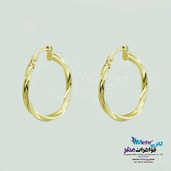 گوشواره گیره ای طلا - طرح دیوید یورمن
