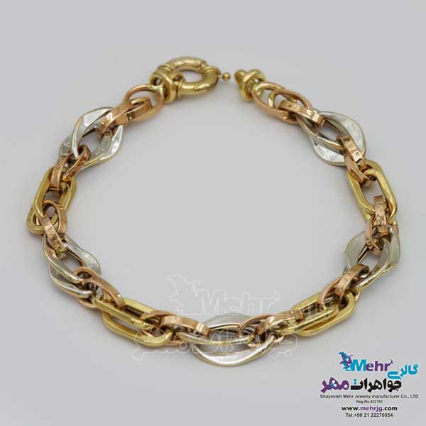 دستبند طلا - طرح حلقه تو در تو