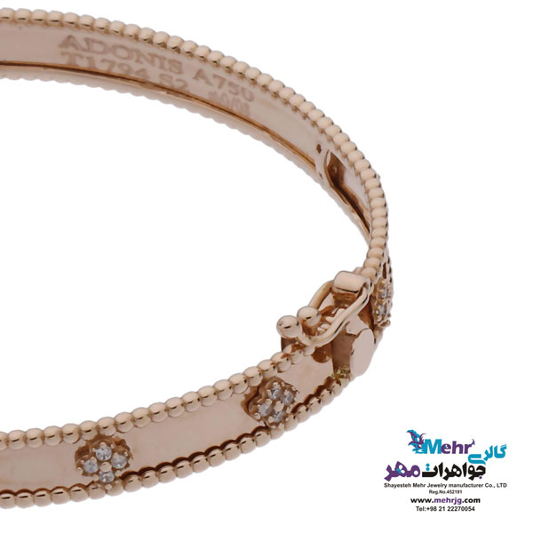 دستبند النگویی طلا - طرح ونکلیف