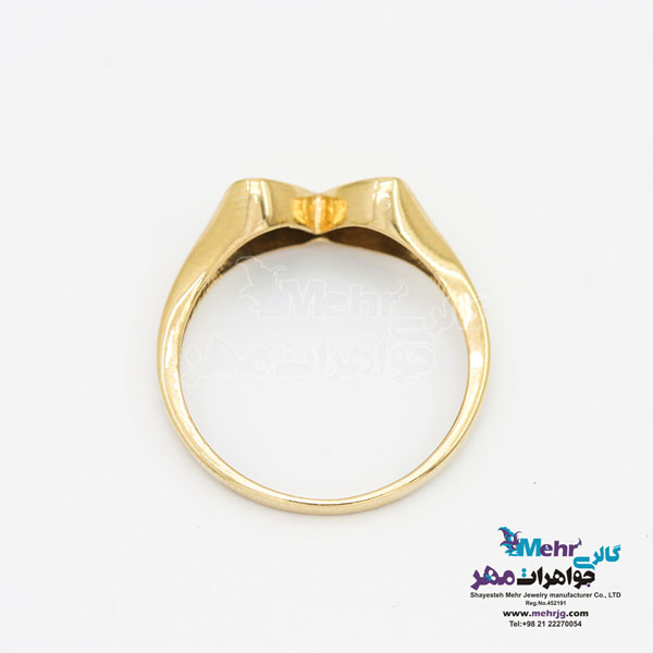 انگشتر طلا - طرح پروانه