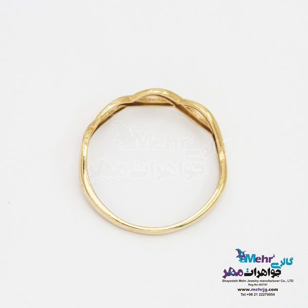انگشتر طلا - طرح موج