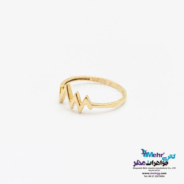 انگشتر طلا - طرح ضربان
