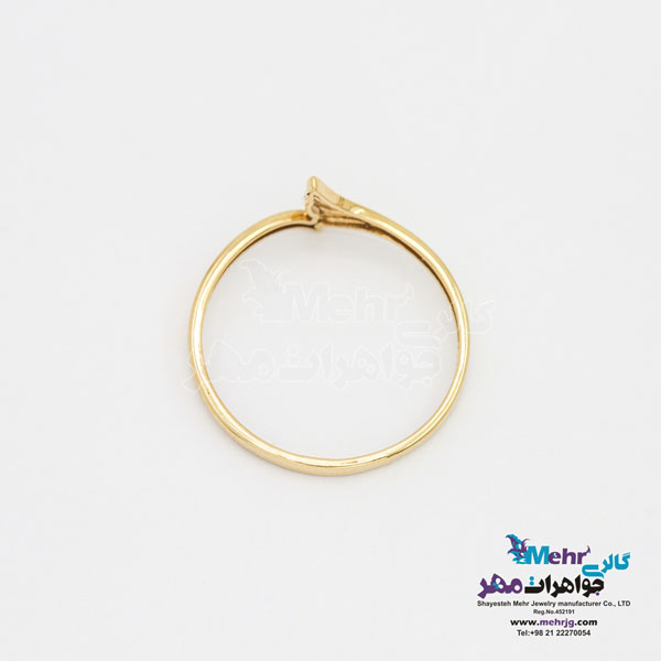 انگشتر طلا - طرح طاووس