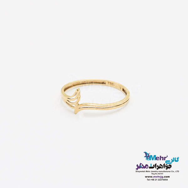 انگشتر طلا - طرح طاووس