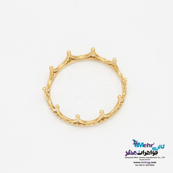 انگشتر طلا - طرح تاج