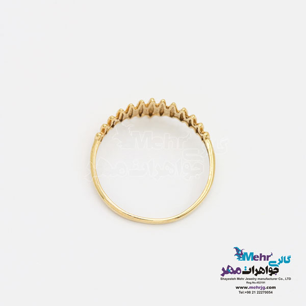 انگشتر طلا - طرح هندسی