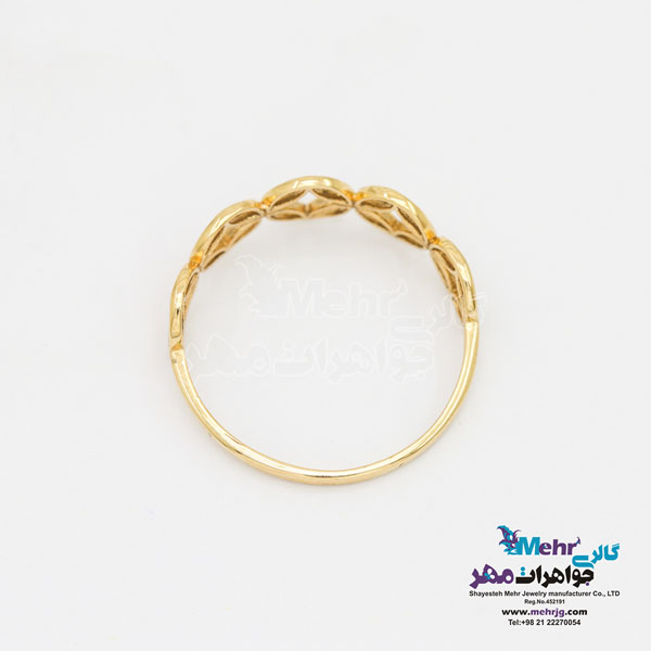 انگشتر طلا - طرح هندسی
