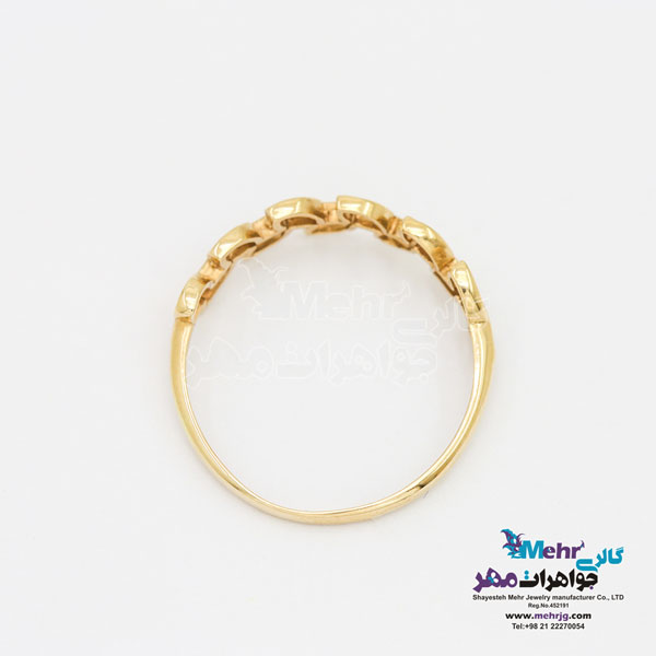 انگشتر طلا - طرح گندمی