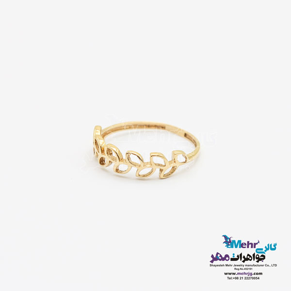 انگشتر طلا - طرح گندمی
