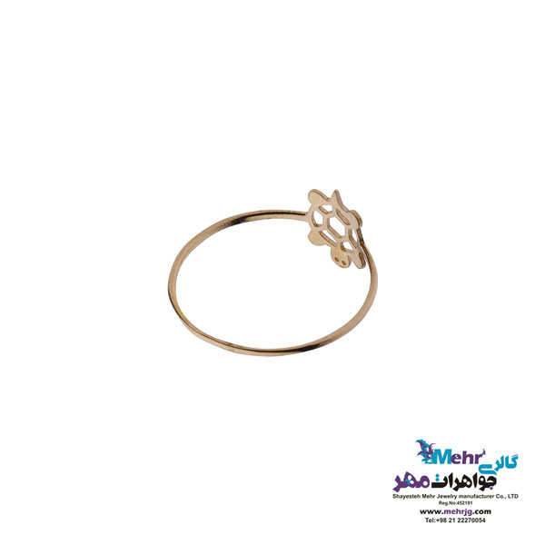 انگشتر طلا - طرح لاک پشت