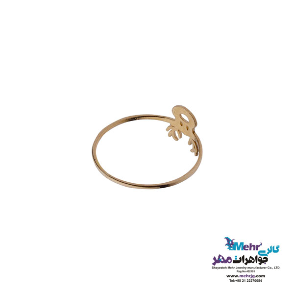 انگشتر طلا - طرح گوزن