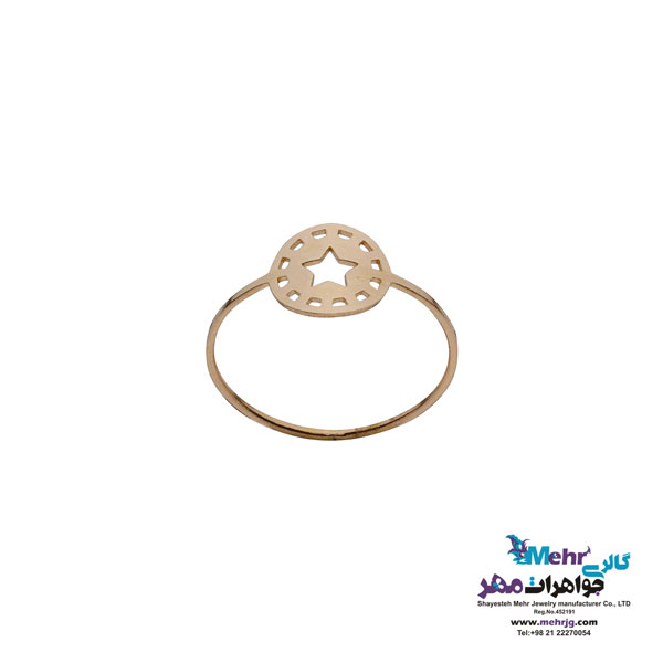 انگشتر طلا - طرح ستاره
