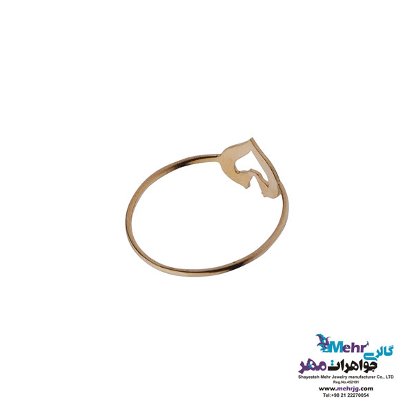 انگشتر طلا - طرح قلب